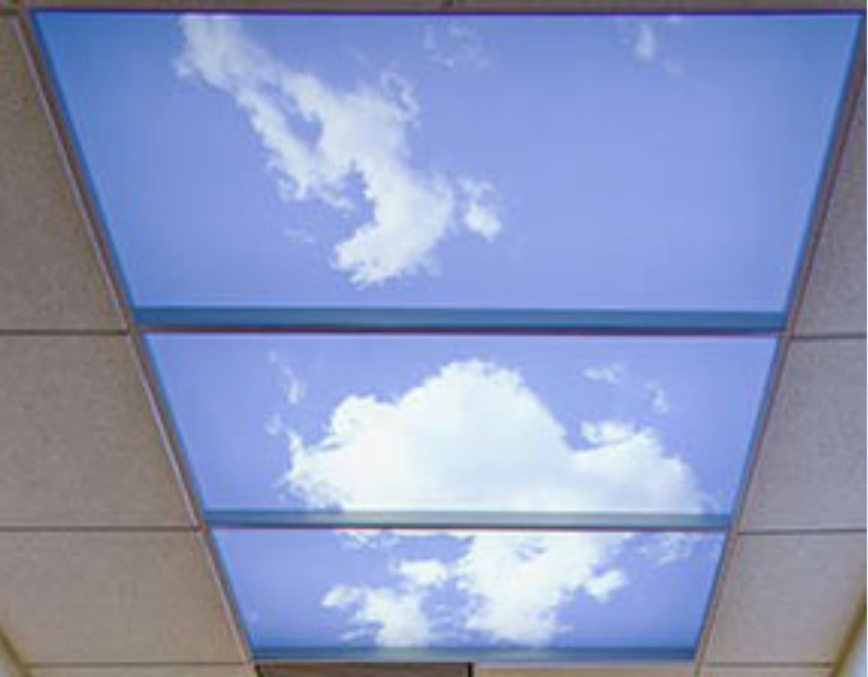 蓝天白云装饰顶棚